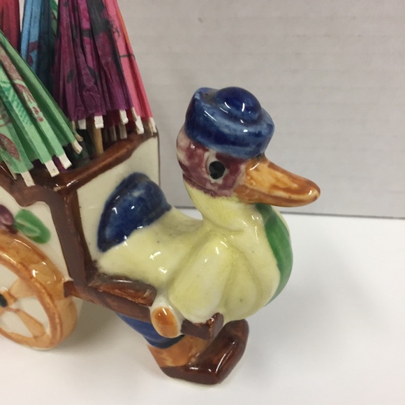 VTG Duck Wagon Planter Japan Retro Decor - Picture 2 of 6